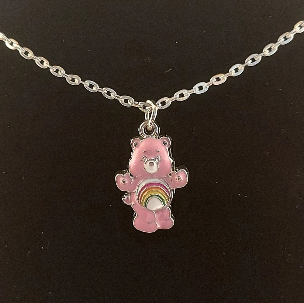 Cheer Bear Care Bear Pendant Necklace #1